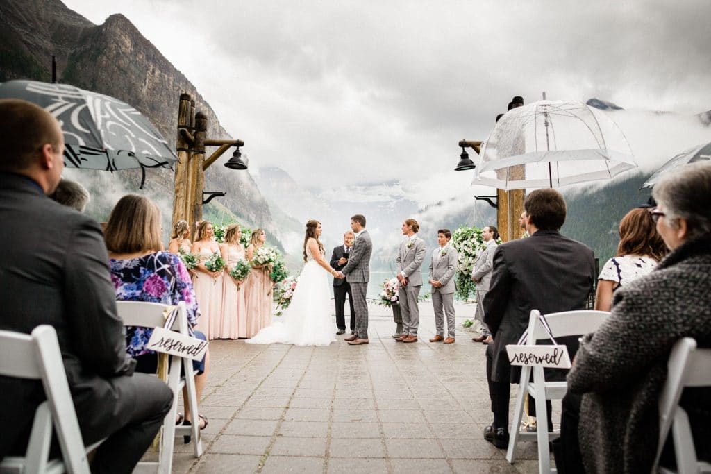 ceremony at Chateau Lake Louise